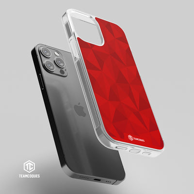 Coque design FACETTES ROUGE - TEAMCOQUES