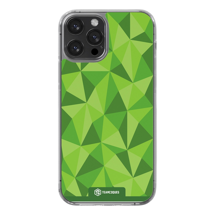 Coque design FACETTES VERT - TEAMCOQUES