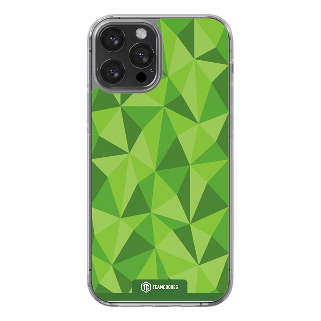 Coque design FACETTES VERT - TEAMCOQUES