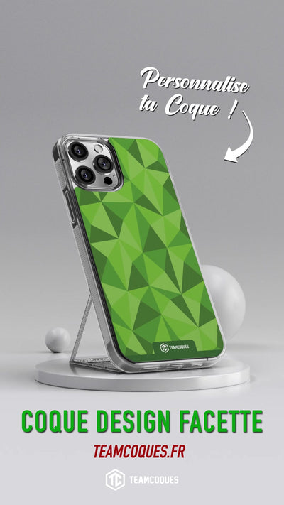 Vidéo Coque design FACETTES VERT - TEAMCOQUES