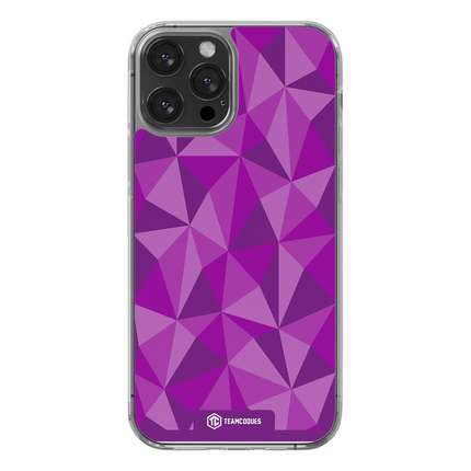 Coque design FACETTES VIOLET - TEAMCOQUES