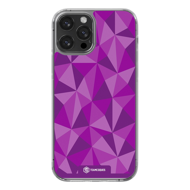 Coque design FACETTES VIOLET - TEAMCOQUES