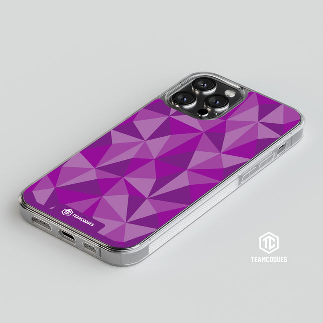 Coque design FACETTES VIOLET - TEAMCOQUES
