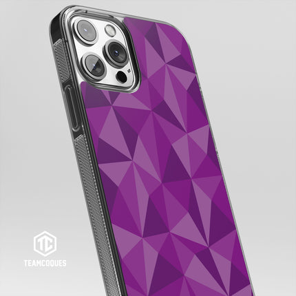 Coque design FACETTES VIOLET - TEAMCOQUES