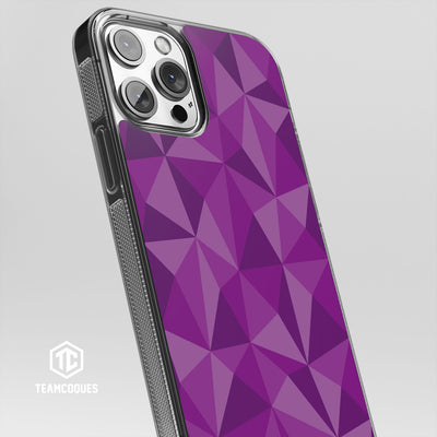 Coque design FACETTES VIOLET - TEAMCOQUES