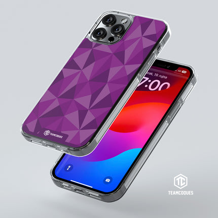 Coque design FACETTES VIOLET - TEAMCOQUES