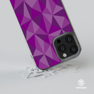 Coque design FACETTES VIOLET - TEAMCOQUES
