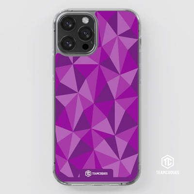 Coque design FACETTES VIOLET - TEAMCOQUES