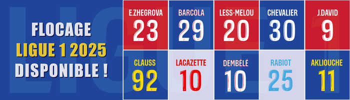 TEAMCOQUES - Flocage LFP Ligue 1 L1 / L2 Disponible !