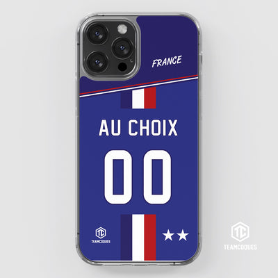 Coque foot EQUIPE DE FRANCE 2016 DOMICILE personnalisable - TEAMCOQUES