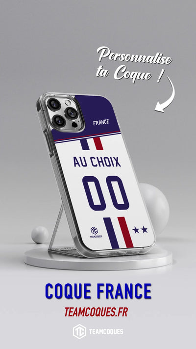 Vidéo Coque foot EQUIPE DE FRANCE 2018 EXTERIEUR personnalisable - TEAMCOQUES