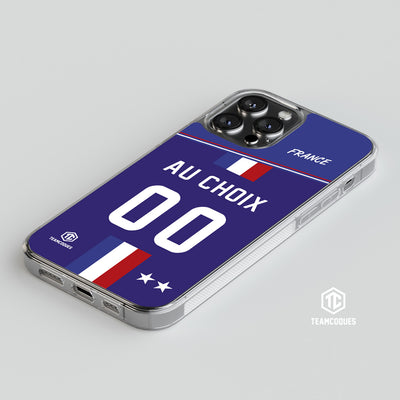 Coque foot EQUIPE DE FRANCE 2018 DOMICILE personnalisable - TEAMCOQUES
