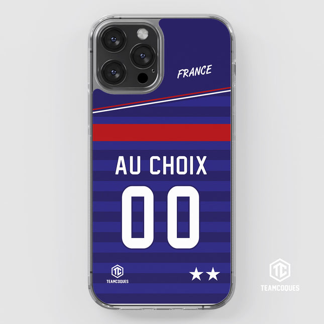 Coque foot EQUIPE DE FRANCE 2020 DOMICILE personnalisable - TEAMCOQUES