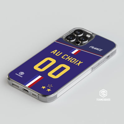 Coque foot EQUIPE DE FRANCE 2022 DOMICILE personnalisable - TEAMCOQUES