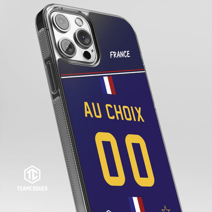 Coque foot EQUIPE DE FRANCE 2022 DOMICILE personnalisable - TEAMCOQUES
