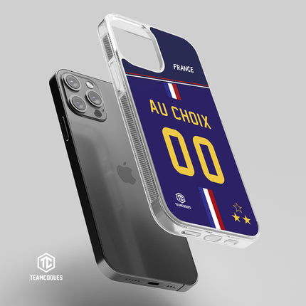 Coque foot EQUIPE DE FRANCE 2022 DOMICILE personnalisable - TEAMCOQUES