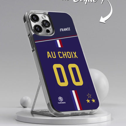 Vidéo Coque foot EQUIPE DE FRANCE 2022 DOMICILE personnalisable - TEAMCOQUES