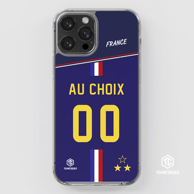 Coque foot EQUIPE DE FRANCE 2022 DOMICILE personnalisable - TEAMCOQUES