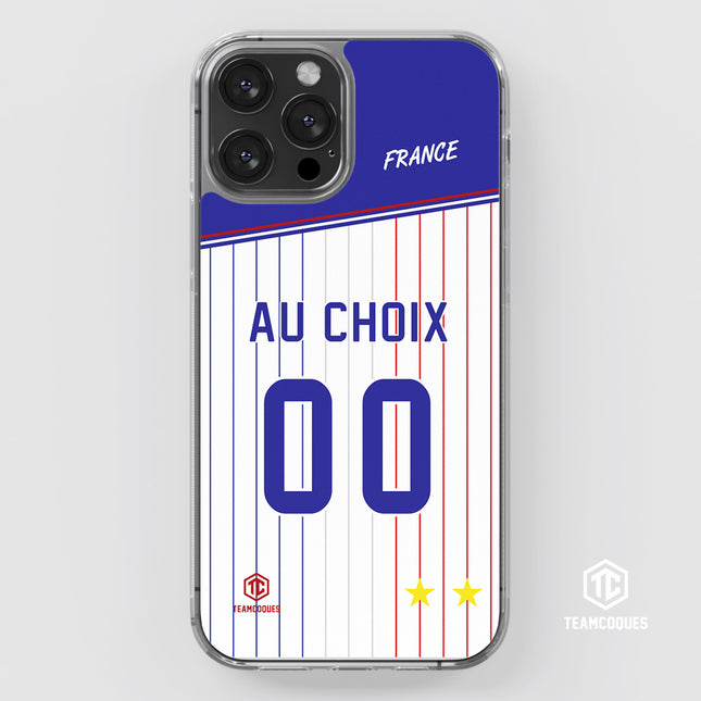 Coque foot EQUIPE DE FRANCE 2024 EXTERIEUR personnalisable - TEAMCOQUES
