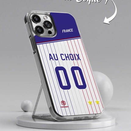 Vidéo Coque foot EQUIPE DE FRANCE 2024 EXTERIEUR personnalisable - TEAMCOQUES