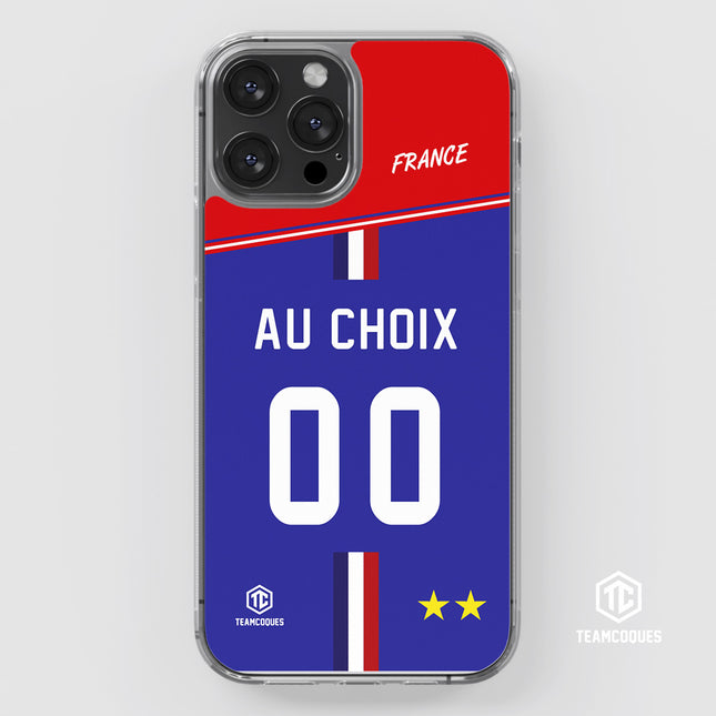 Coque foot EQUIPE DE FRANCE 2024 DOMICILE personnalisable - TEAMCOQUES
