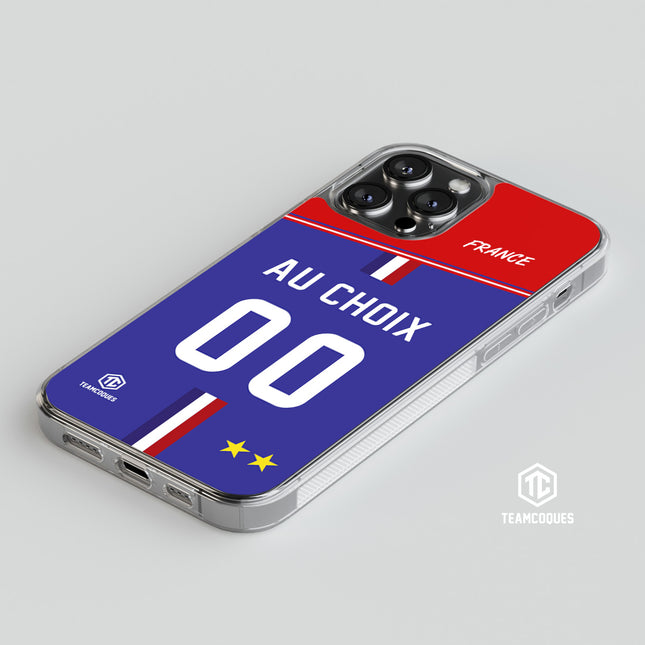 Coque foot EQUIPE DE FRANCE 2024 DOMICILE personnalisable - TEAMCOQUES