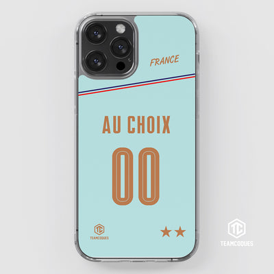 Coque foot EQUIPE DE FRANCE 2026 EXTERIEUR personnalisable - TEAMCOQUES