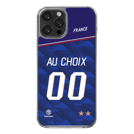 Coque foot EQUIPE DE FRANCE 2026 DOMICILE personnalisable - TEAMCOQUES