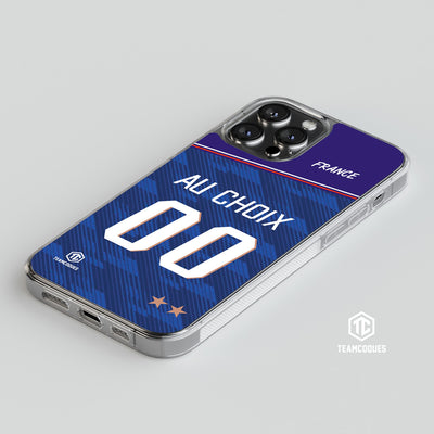 Coque foot EQUIPE DE FRANCE 2026 DOMICILE personnalisable - TEAMCOQUES