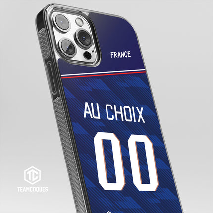 Coque foot EQUIPE DE FRANCE 2026 DOMICILE personnalisable - TEAMCOQUES