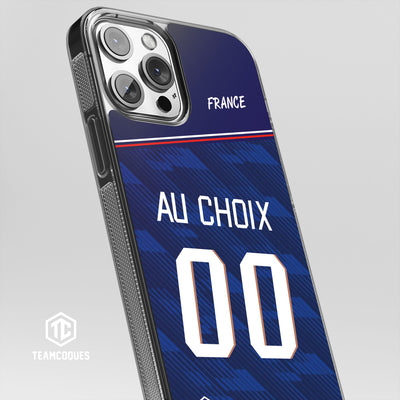 Coque foot EQUIPE DE FRANCE 2026 DOMICILE personnalisable - TEAMCOQUES