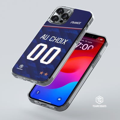 Coque foot EQUIPE DE FRANCE 2026 DOMICILE personnalisable - TEAMCOQUES