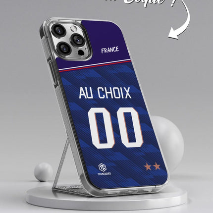 Coque foot EQUIPE DE FRANCE 2026 DOMICILE personnalisable - TEAMCOQUES