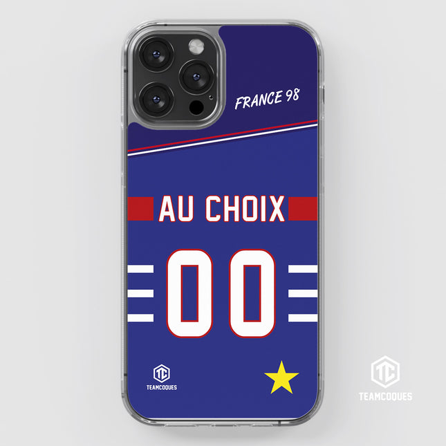 Coque foot EQUIPE DE FRANCE 1998 DOMICILE personnalisable - TEAMCOQUES