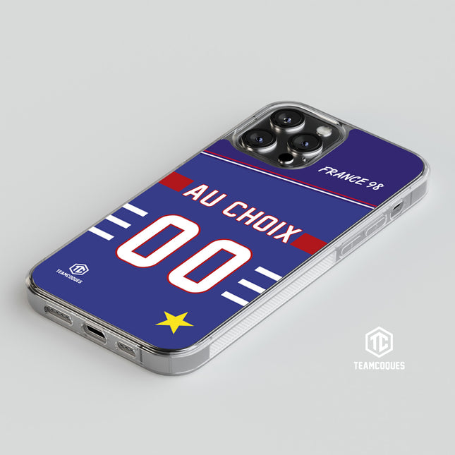 Coque foot EQUIPE DE FRANCE 1998 DOMICILE personnalisable - TEAMCOQUES
