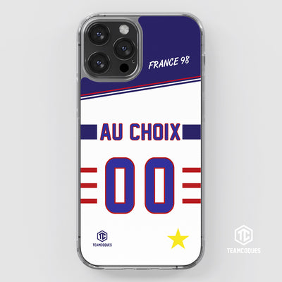 Coque foot EQUIPE DE FRANCE 1998 EXTERIEUR personnalisable - TEAMCOQUES