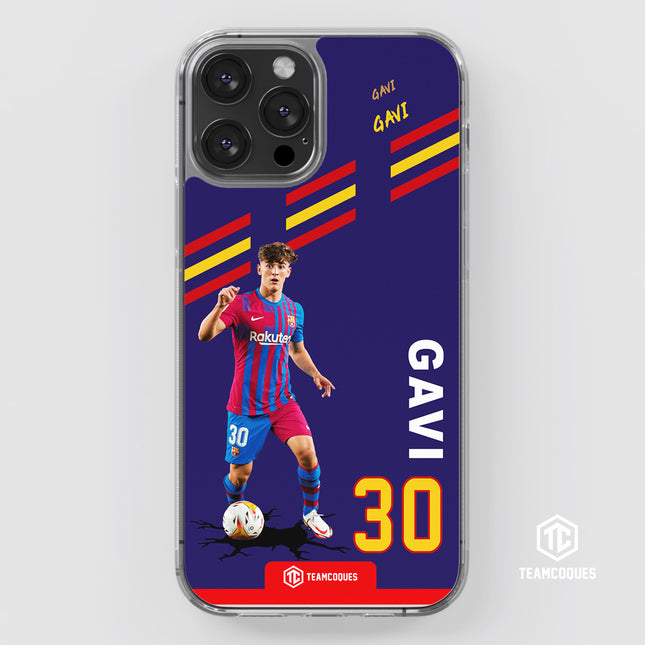 Coque joueur GAVI BARCELONE BARÇA - TEAMCOQUES