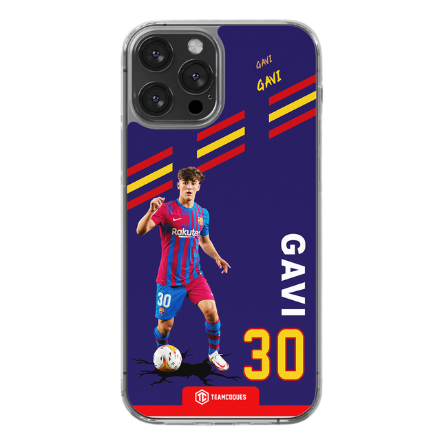 Coque joueur GAVI BARCELONE BARÇA - TEAMCOQUES