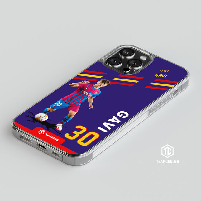Coque joueur GAVI BARCELONE BARÇA - TEAMCOQUES