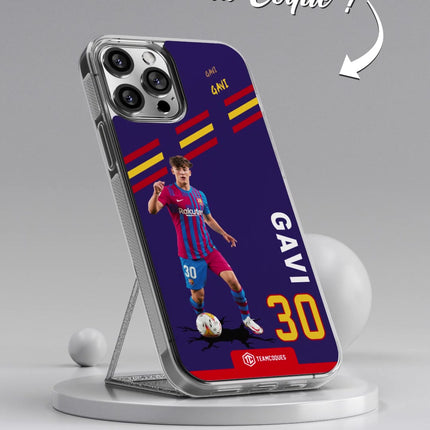 Vidéo Coque joueur GAVI BARCELONE BARÇA - TEAMCOQUES