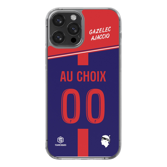 Coque foot GAZELEC AJACCIO personnalisable - TEAMCOQUES