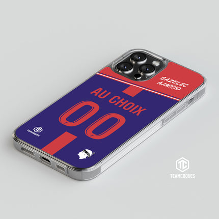 Coque foot GAZELEC AJACCIO personnalisable - TEAMCOQUES