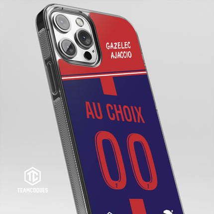 Coque foot GAZELEC AJACCIO personnalisable - TEAMCOQUES