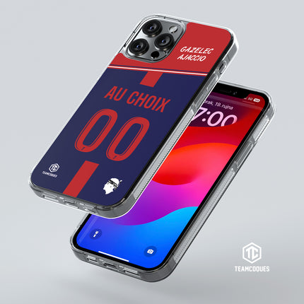 Coque foot GAZELEC AJACCIO personnalisable - TEAMCOQUES