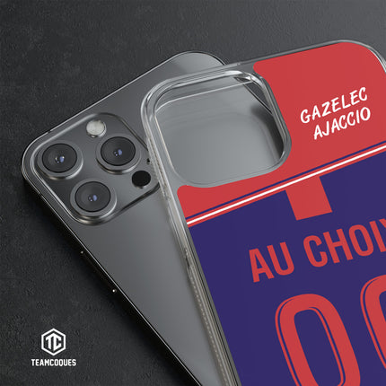 Coque foot GAZELEC AJACCIO personnalisable - TEAMCOQUES