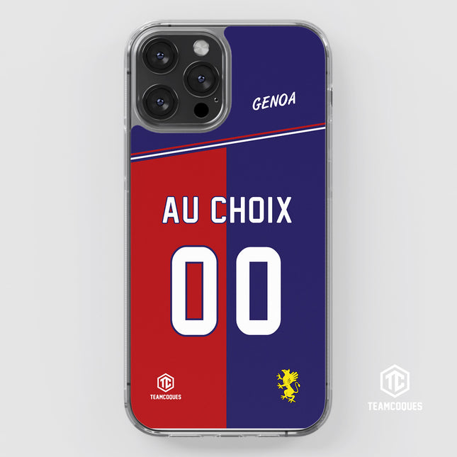 Coque foot GENOA personnalisable - TEAMCOQUES