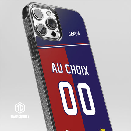 Coque foot GENOA personnalisable - TEAMCOQUES
