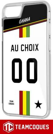 Coque foot GHANA - flocage 100% personnalisable - iPhone smartphone - TEAMCOQUES