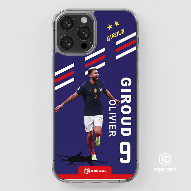 Coque joueur OLIVIER GIROUD EQUIPE DE FRANCE EDF 2022 - TEAMCOQUES