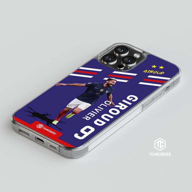 Coque joueur OLIVIER GIROUD EQUIPE DE FRANCE EDF 2022 - TEAMCOQUES
